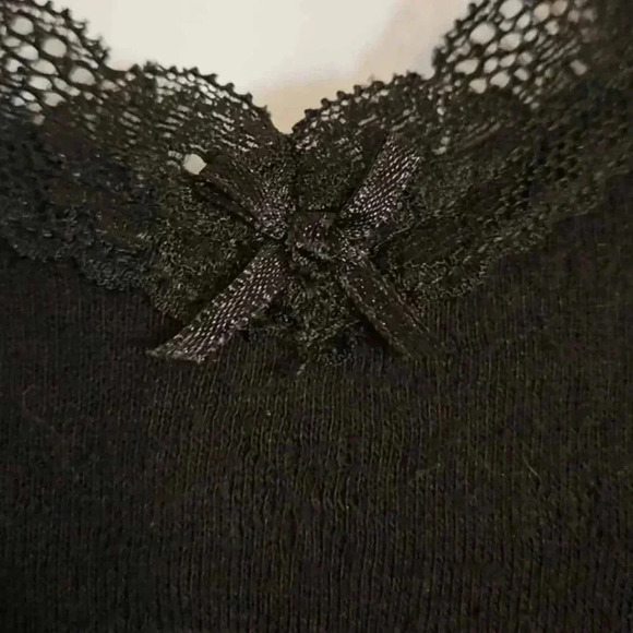 Croft and Barrow Black Lace Sweater Plus Sz 2X - Picture 3 of 6